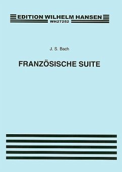 Cover Johann Sebastian Bach, French Suites Klavier Buch