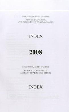 Reports of Judgments, Advisory Opinions and Orders: 2008 Index