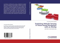 Exploiting Attitude Sensing in Vision-based Navigation with an Airship