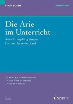 Die Arie im Unterricht, Sopran und Klavier