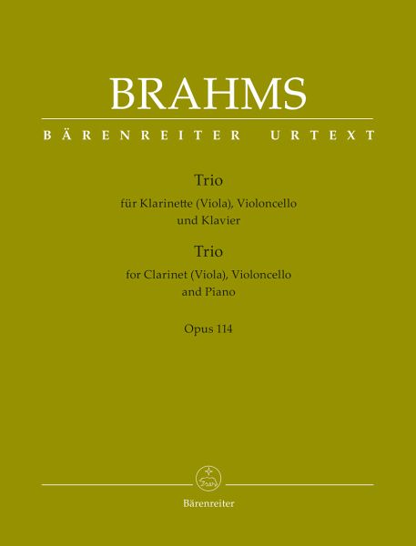 Trio op.114 für Klarinette (Viola), Violoncello und Klavier Stimmen Trio op.114 für Klarinette (Viola), Violoncello und Klavier Stimmen