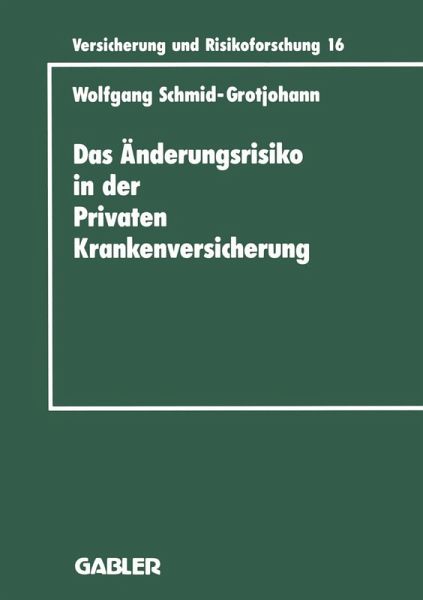 Das Änderungsrisiko in der Privaten Krankenversicherung Das Änderungsrisiko in der Privaten Krankenversicherung