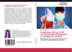Incidencia de Ley 42-01 en Transfusión Sanguínea a Testigos de Jehová - Díaz Santana, Elsa