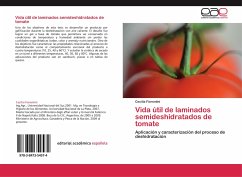 Vida útil de laminados semideshidratados de tomate