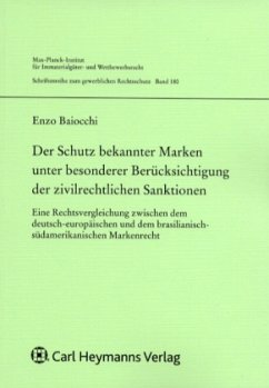 Cover Der Schutz bekannter Marken unter besonderer Berücksichtigung der zivilrechtlichen Sanktionen