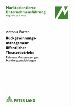Rückgewinnungsmanagement öffentlicher Theaterbetriebe - Barten, Antonia