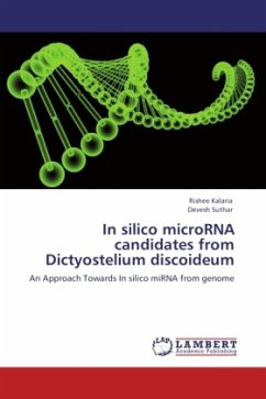 In silico microRNA candidates from Dictyostelium discoideum - Kalaria, Rishee;Suthar, Devesh