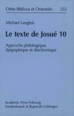 Le texte de Josué 10 - Langlois, Michael