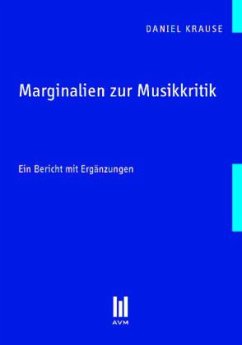 Cover Marginalien zur Musikkritik
