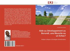 Aide au Développement au Burundi, une Réussite ou un Echec? - Nkunzimana, Léonard