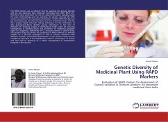 Genetic Diversity of Medicinal Plant Using RAPD Markers