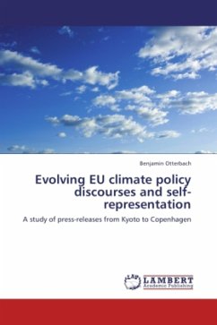Evolving EU climate policy discourses and self-representation