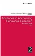 Advances in Accounting Behavioral... - Bild 1