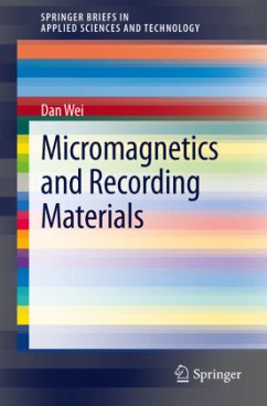 Micromagnetics and Recording Materials - Wei, Dan