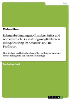 Rahmenbedingungen, Charakteristika und wirtschaftliche Gestaltungsmöglichkeiten des Sponsoring im Amateur- und im Profisport