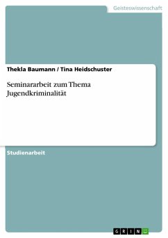 Seminararbeit zum Thema Jugendkriminalität - Baumann, Thekla;Heidschuster, Tina