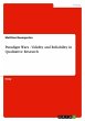Paradigm Wars - Validity and... - Bild 1