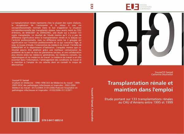 Transplantation rénale et maintien dans l'emploi