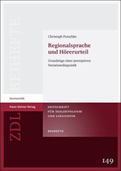 Regionalsprache und Hörerurteil - Purschke, Christoph