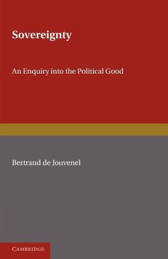 Sovereignty - De Jouvenel, Bertrand; Jouvenel, Bertrand De