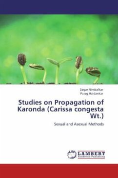 Studies on Propagation of Karonda (Carissa congesta Wt.)