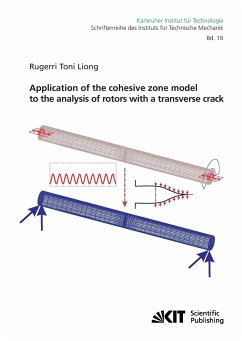 Application of the cohesive zone model to the analysis of rotors with a transverse crack