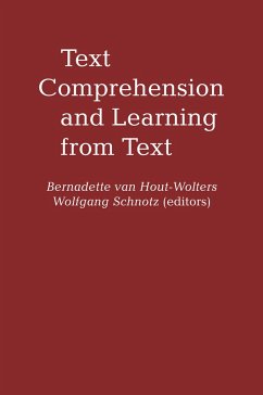 Text Comprehension And Learning - Hout-Wolters, Bernadette van; Schnotz, Wolfgang