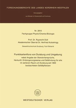 Punktkartenflora von Duisburg und Umgebung - Düll, Ruprecht