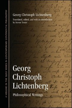 Georg Christoph Lichtenberg: Philosophical Writings - Lichtenberg, Georg Christoph