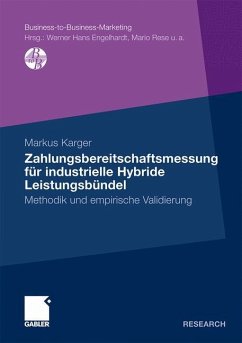 Zahlungsbereitschaftsmessung für industrielle Hybride Leistungsbündel - Karger, Markus