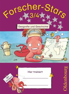 Forscher-Stars 3./4. Schuljahr. Geografie und Geschichte - Kiesinger-Jehle, Barbara;Rebenstorff, Heidrun;Hüser, Kathrin