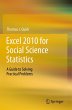Excel 2010 for Social Science Statistics - Bild 1