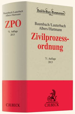 Zivilprozessordnung : mit FamFG, GVG und anderen Nebengesetzen - Baumbach, Adolf [Begr.] ; Lauterbach, Wolfgang ; Albers, Jan ; Hartmann, Peter