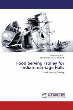 Food Serving Trolley for Indian marriage Halls