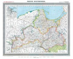 Historische Karte: Provinz Westpreussen, um 1905 (plano) - Handtke, Friedrich H.