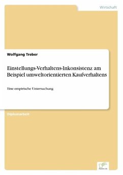 Einstellungs-Verhaltens-Inkonsistenz am Beispiel umweltorientierten Kaufverhaltens - Treber, Wolfgang