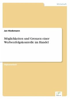 Möglichkeiten und Grenzen einer Werbeerfolgskontrolle im Handel - Hiedemann, Jan