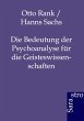 Die Bedeutung der Psychoanalyse für... - Bild 1