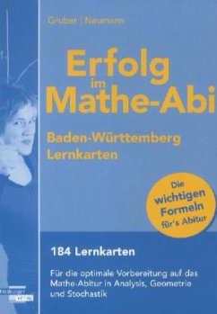 Lernkarten, Ausgabe Baden-Württemberg / Erfolg im Mathe-Abi, Lernkarten