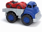 Green Toys 8671481 - Lastwagen mit Rennwagen, LKW, Abschleppwagen, Tieflader, 2-teilig