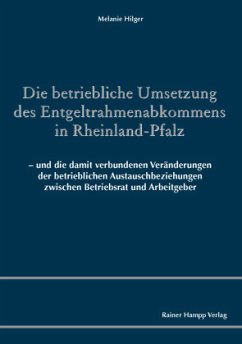 Cover Die betriebliche Umsetzung des Entgeltrahmenabkommens in Rheinland-Pfalz