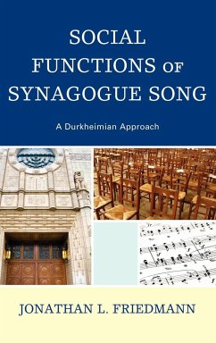 Social Functions of Synagogue Song - Friedmann, Jonathan L.