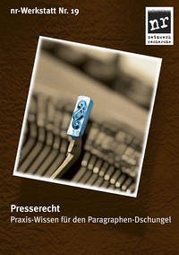 nr-Werkstatt Nr. 19: Presserecht