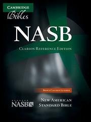 Clarion Reference Bible-NASB Cover Clarion Reference Bible-NASB