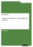 ¿Minna von Barnhelm¿ - Eine Analyse der Personen