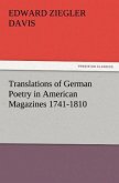 Translations of German Poetry in American Magazines 1741-1810