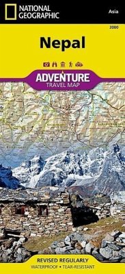 National Geographic Adventure Travel Map Nepal - National Geographic Maps