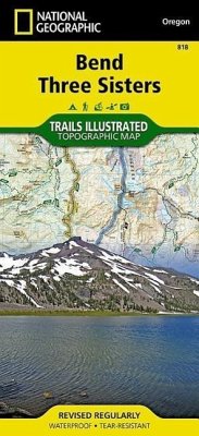 Bend, Three Sisters Map - National Geographic Maps