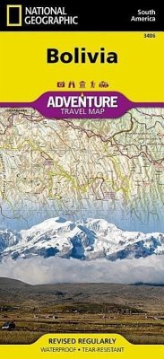 National Geographic Adventure Travel Map Bolivia - National Geographic Maps