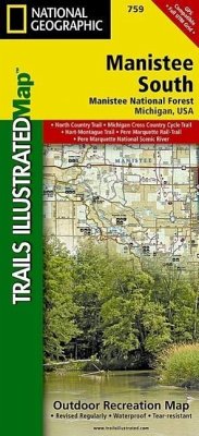 Manistee South Map [Manistee National Forest] - National Geographic Maps